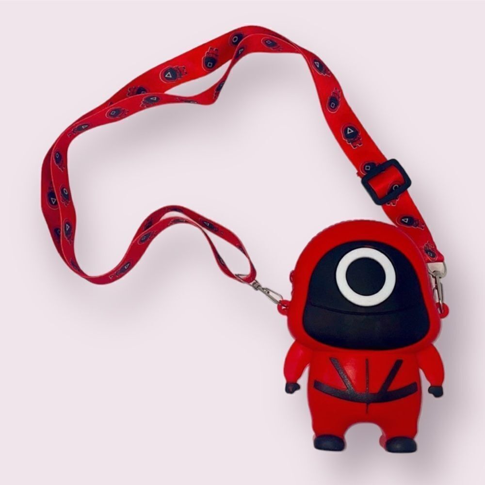 Squid Game Red Soldier Pop It Mini Bag Crossbody Purse